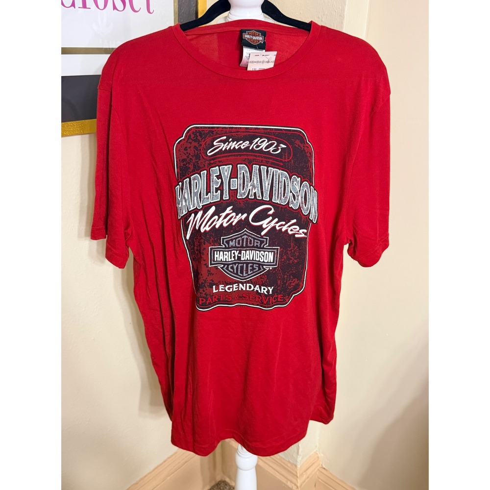 Harley-Davidson Sturgis South Dakota Red Graphic‎ T-Shirt Mens XL New with Tag